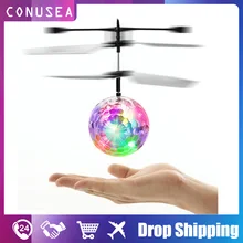 Летающий шар светодиодный НЛО Мини Дрон детский летающий электронный
