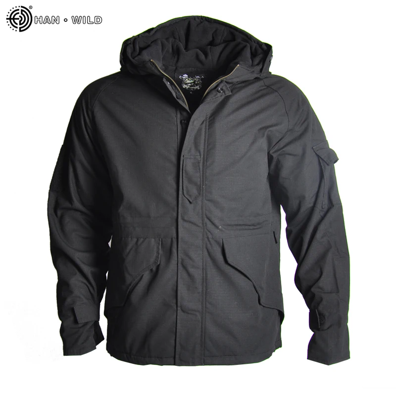 2 HAN WILD gear камуфляжная тактическая куртка мужская водонепроницаемая теплая Толстая флисовая подкладка ветровка с капюшоном армейская военная куртка зимняя - Цвет: 2