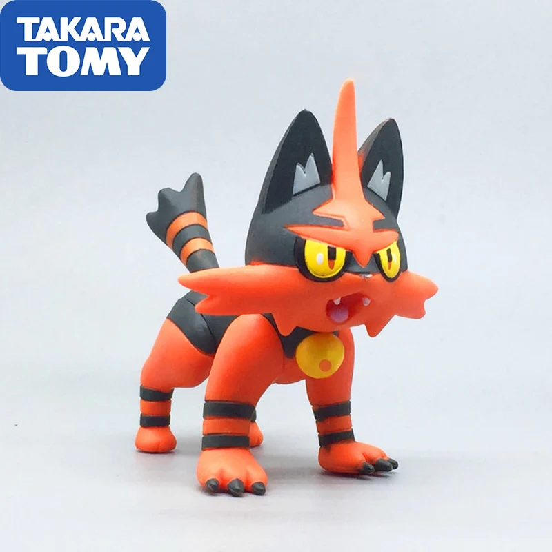 

Genuine Pokemon Action Figure WCT Large Model Joint Movable Torracat Cat Doll Figurine Collectibles