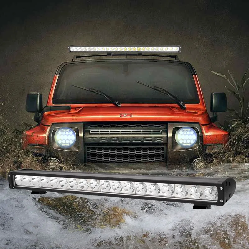 VISORAK 2" 120 Вт Offroad однорядные светодиодный светильник бар грузовик светодиодный бар 4x4 светодиодный бар для автомобилей 4WD 4x4 грузовик ATV внедорожник лодка внедорожнике
