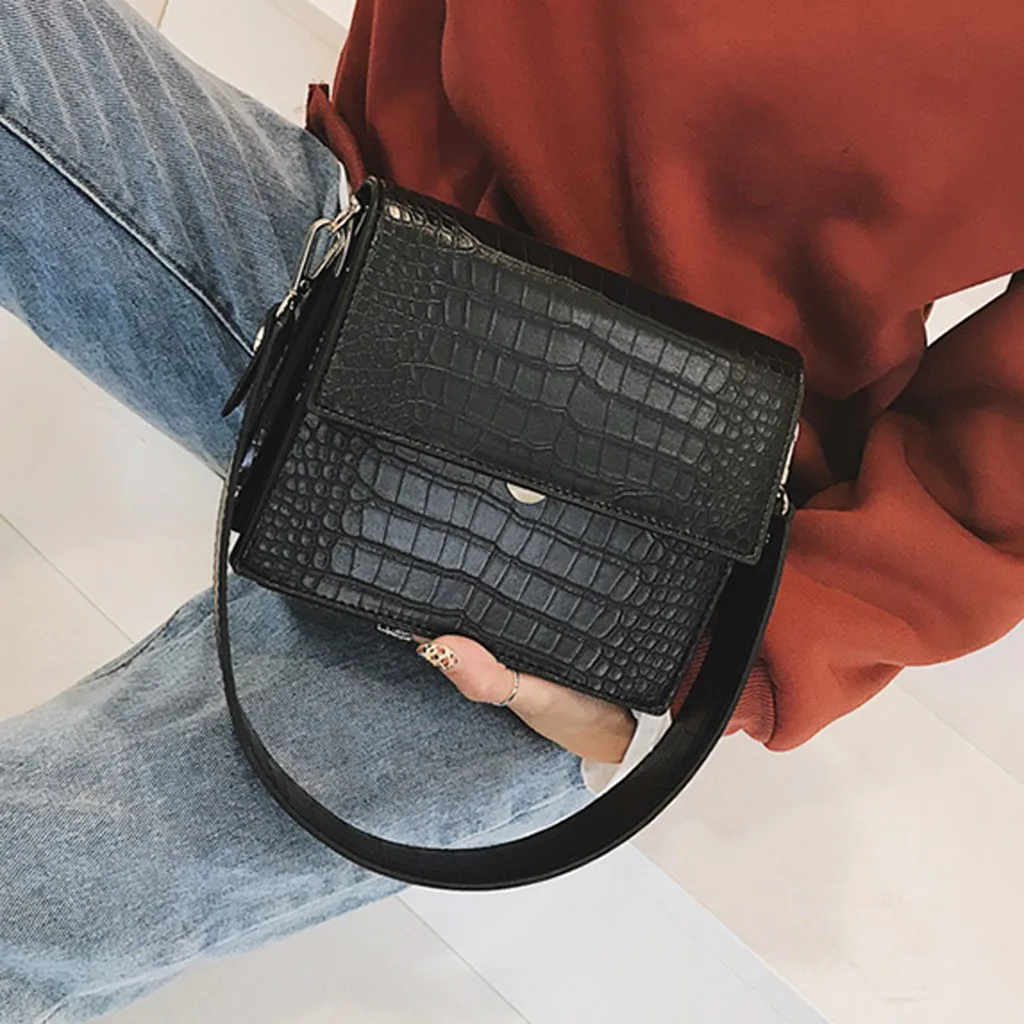 

Fashion Crocodile Chains Bag Women's Designer Handbags High Quality Pu Leather Women Totes Ladies Shoulder Crossbody Bags 20T