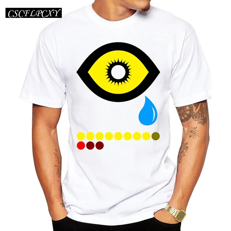 

Tears of Osiris Men T-Shirt Geometric Printed Cool t shirt Men Summer Short Sleeve Casual White Tops Hipster Tees