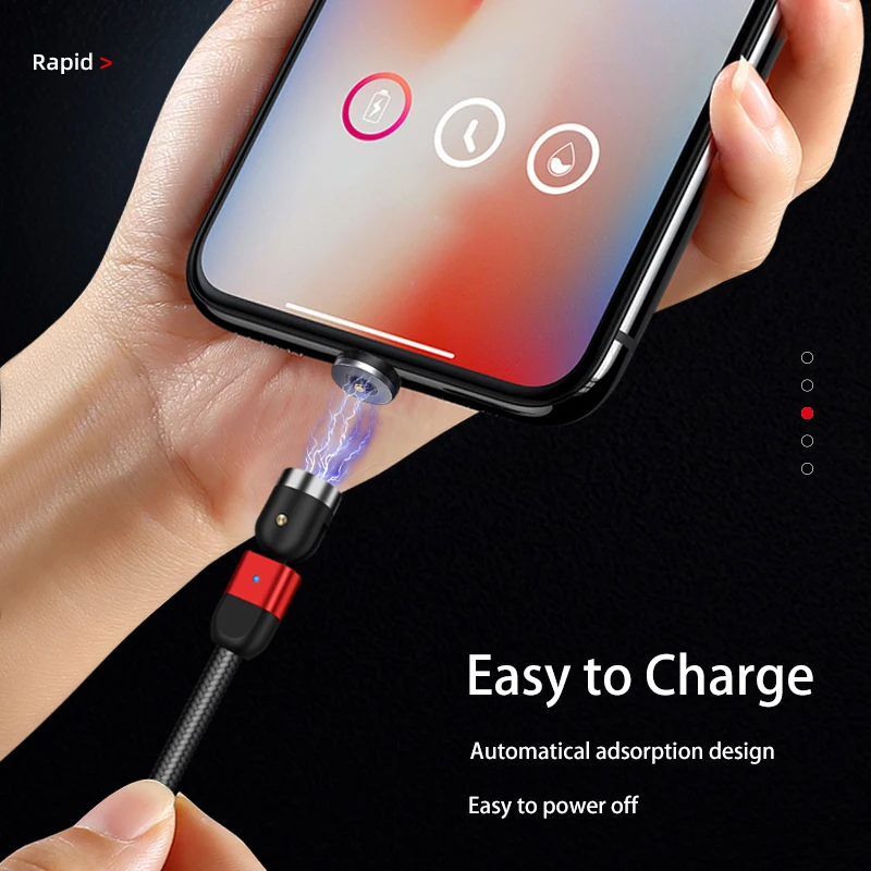 Магнитный Usb кабель с поворотом на 540 градусов магнитный USB для зарядки телефона