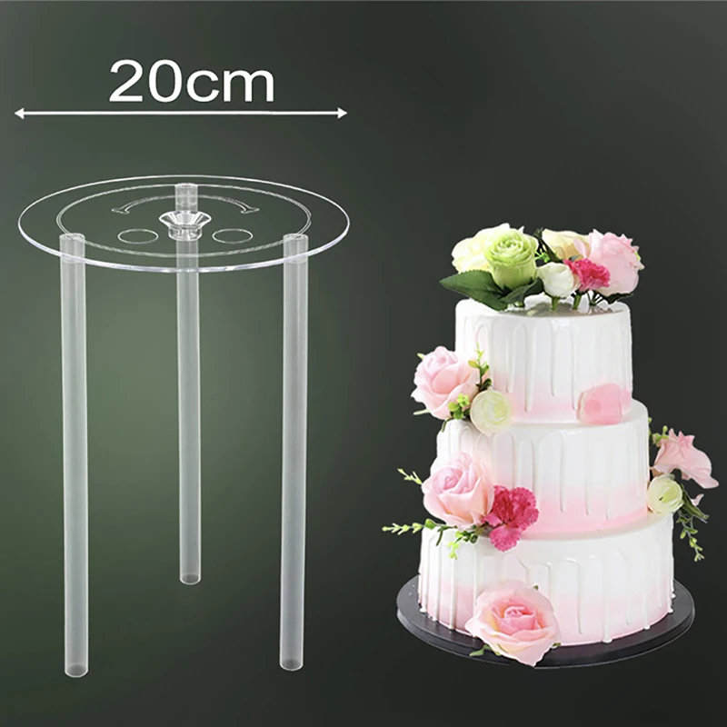 Clear Plastic Cake Dowels Support Tiered Cakes Wedding Sugarcraft 4 Pack