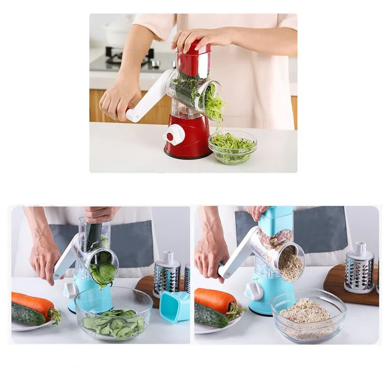 

NEW Manual Vegetable Cutter Slicer Multifunctional Round Mandoline Slicer Potato Cheese Kitchen Gadgets Kitchen Accessories