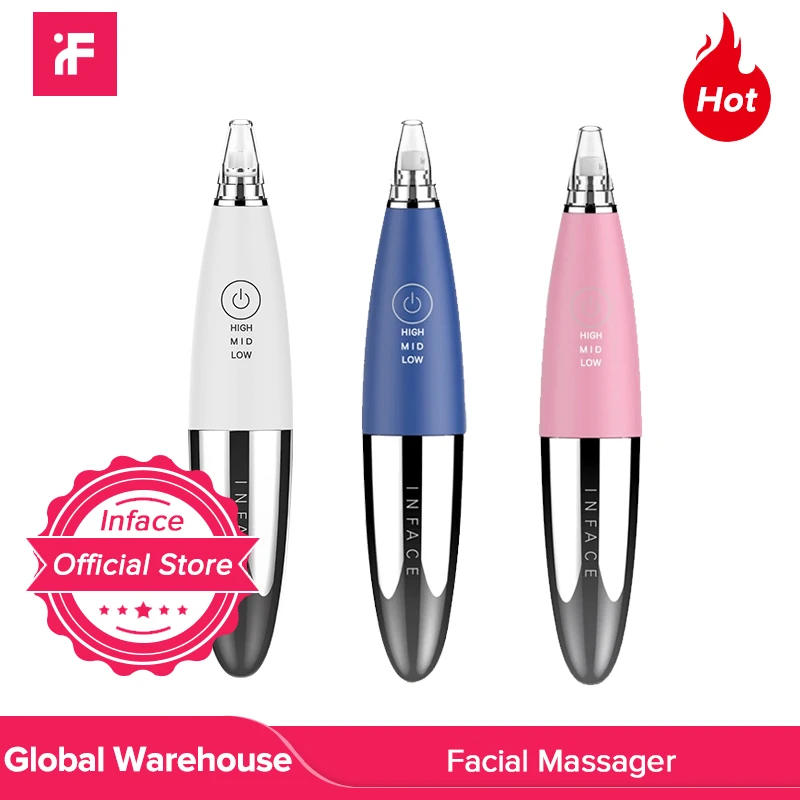 InFace Vacuum Blackhead Remover Skin Care Pore Acne Pimple Removal Blackhead Removal Device Vacuum Pore Cleaner For Face