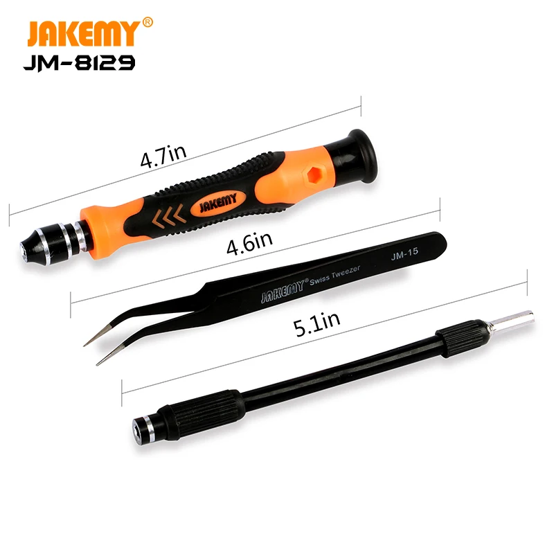 JAKEMY 45 в 1 JM-8129 поставщик фабрики Высокое качество DIY ручной инструмент Отвертка Набор для предметов дома ноутбук мобильный телефон