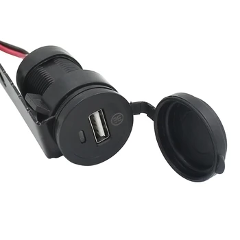 

Waterproof 12V USB Motorcycle Charger Socket Port Motorcycle Handlebar Mounted Charger For Phone / GPS Power Supply Port Socket