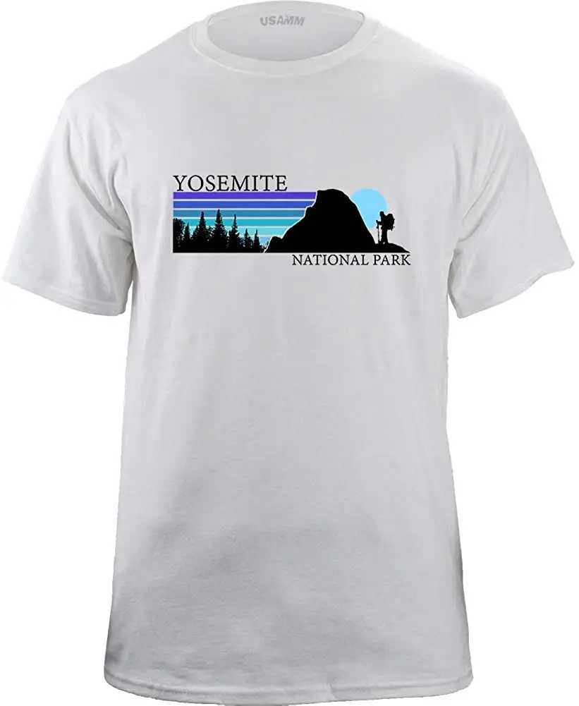 Футболка в стиле ретро с Национальным парком Yosemite 80 лет 2020 мужские футболки