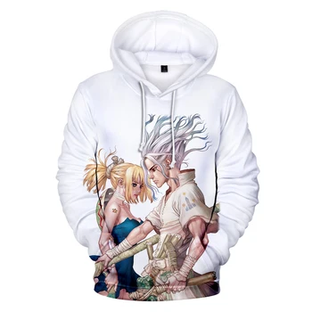 

Hot sale cartoon dr.stone Hoodies in men/women Sweatshirts long sleeve autumn winter warm Polluvers popular youth cool 3D hooide