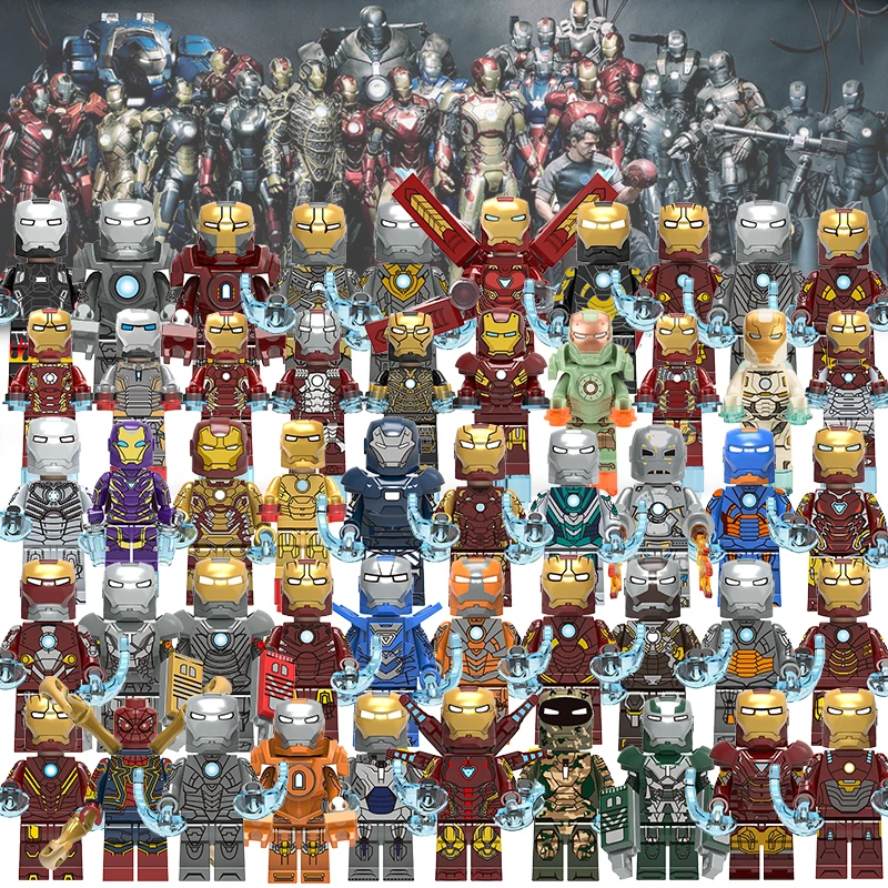 

Iron Man models Single Sale Avengers Super Hero Compatible Legoingly Figures Building Blocks Bricks Set Model Toys For Children