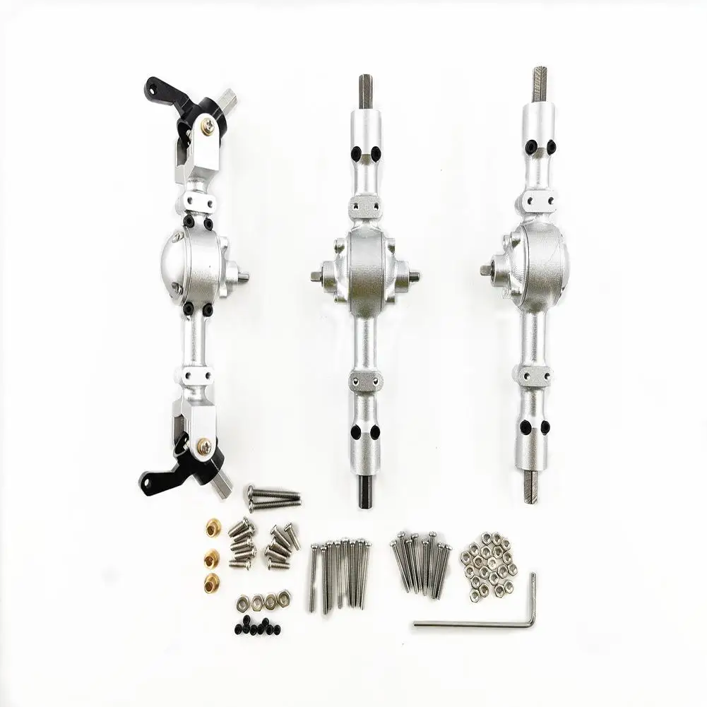 

Yiwa Front Middle Rear Bridge Axle Assembly Military Car Upgrade Full Metal CNC Separate Part General Military RC Car Parts