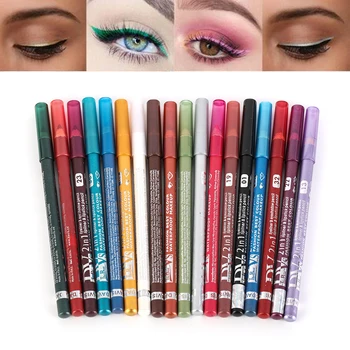 

18 Colors Long-lasting Eye Liner Pencil Pigment White Color Waterproof Eyeliner Pen Eye Cosmetics Makeup Tool Eye Shadow Pen
