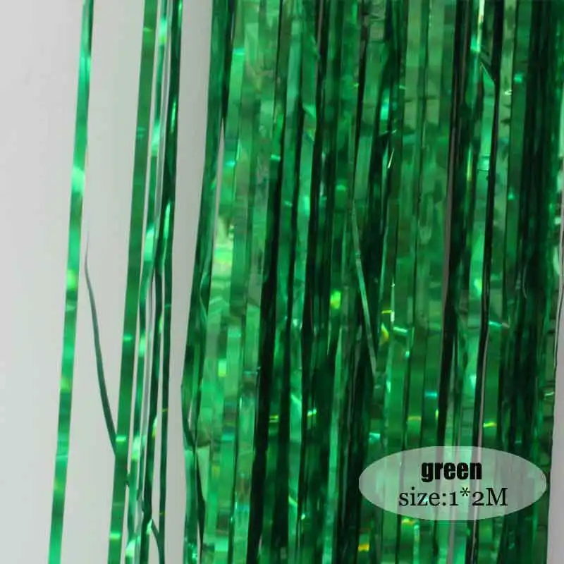 Color of light green 2 м цветной светильник, занавес от дождя, фон для дня рождения, свадьбы, Декорации стен, Декорации для сцены - Цвет: Color of light green