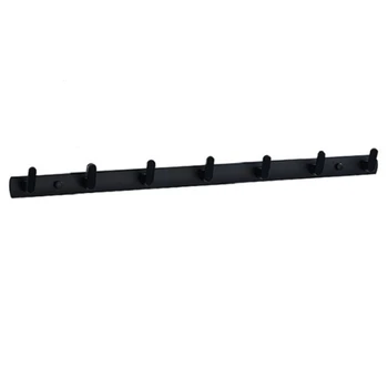 

Matt Black Solid Space Aluminum Row Hook Coat Hook Heavy Wall-Mounted Towel Hook Hanger Home Kitchen Wall Door Bathroom Hook