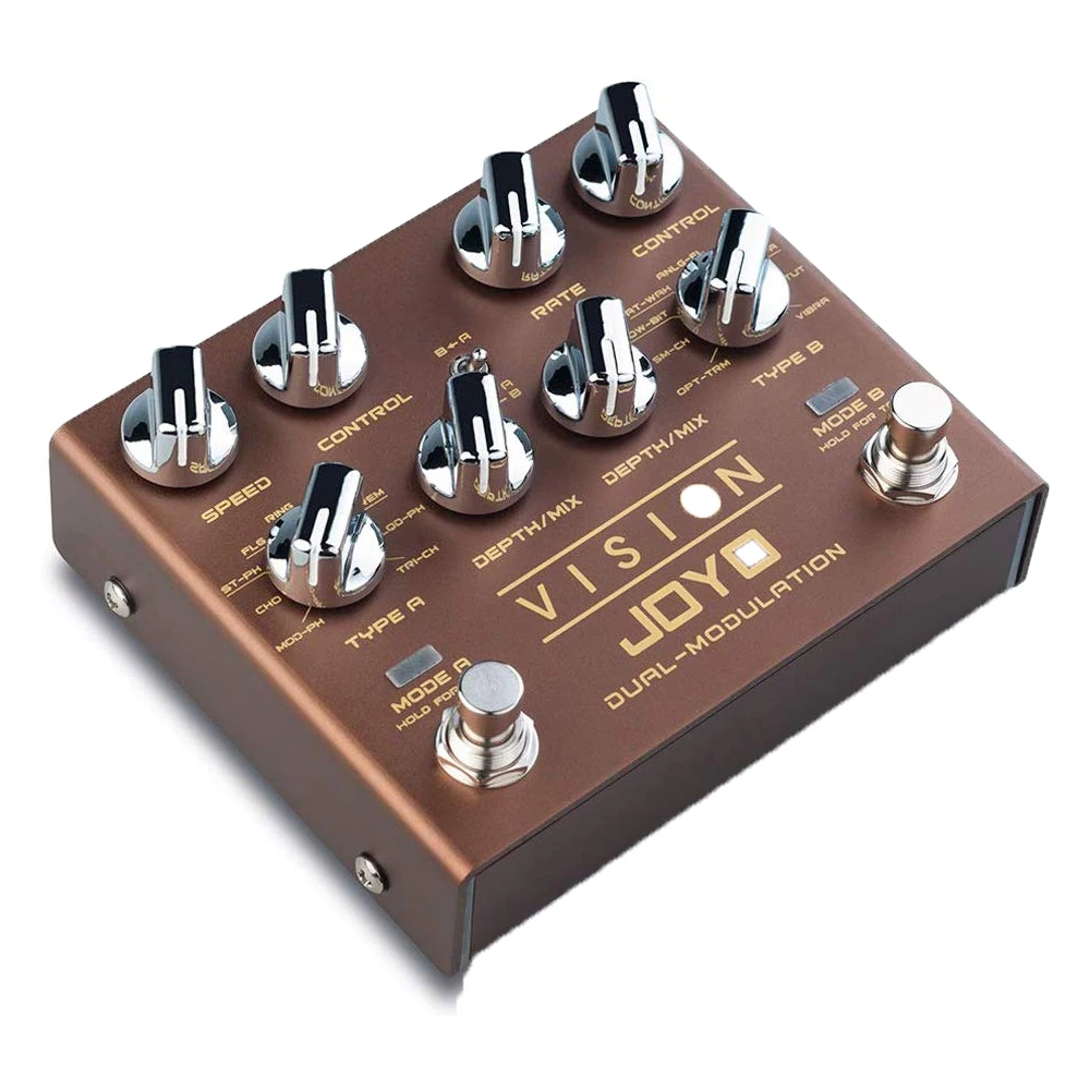 JOYO R 09 видение мульти эффект гитарной Педали 9 эффекты двухканальный модуляции