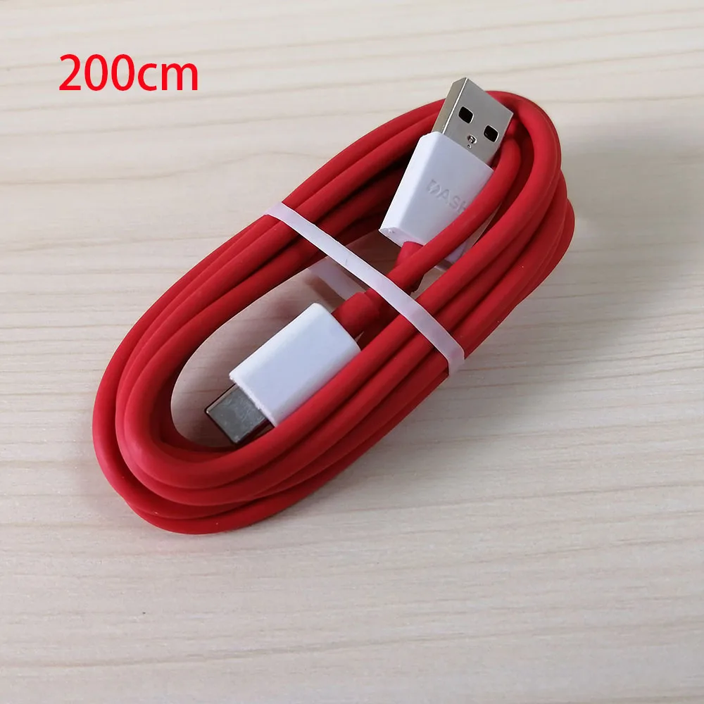 Oneplus 3t 3 5T 5 6T 6 Dash зарядный кабель usb type C Dash кабель type-C 4A кабель для быстрой зарядки 100 см/150 см/200 см - Тип штекера: 200cm
