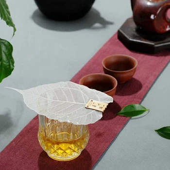 

Tea strainers Leaf Tea Filter Leaves shape bodhi leakage kung fu tea infusers access Hollow Out The Leaves Personality Filter