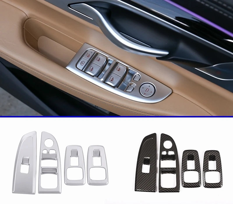 4 шт. для BMW 7 серии G11 G12 730li 740li 2016-2021 кнопки переключателя двери и окна крышки рамы