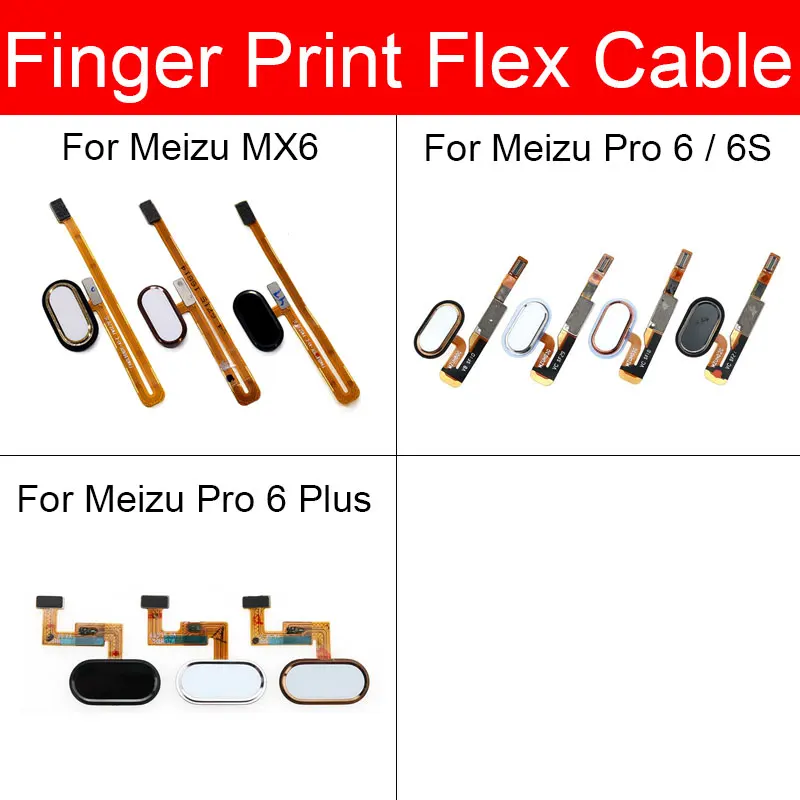 

Home Button Flex Ribbon Cable For Meizu Pro 6 6s Plus Menu Key Fingerprint Recognition Sensor Flex Cable Replacement Parts