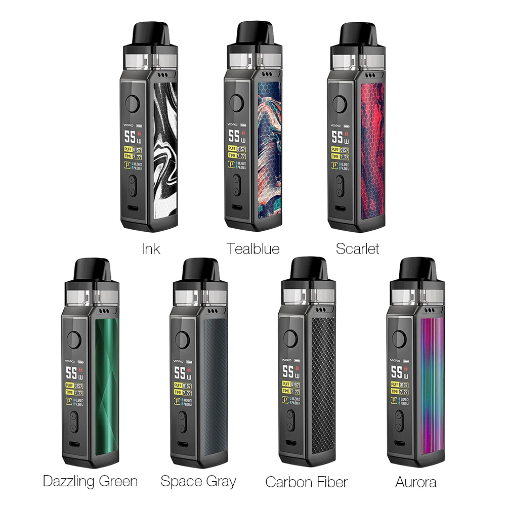 Оригинальный комплект VOOPOO VINCI X 70W Pod с двойной катушкой 0 96 дюймовый TFT цветной