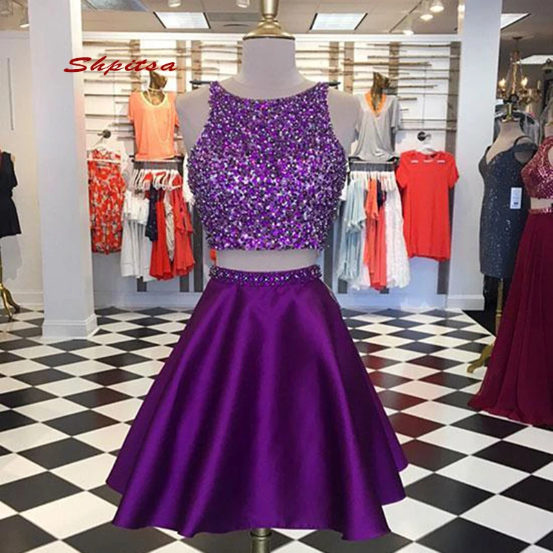 Purple Short Homecoming Dresses 2 8th ...