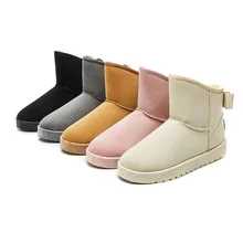 Зимние теплые плюшевые кроссовки; Женская прогулочная обувь; спортивные удобные теплые ботильоны на нескользящей подошве; Zapatillas Femme Deportiva