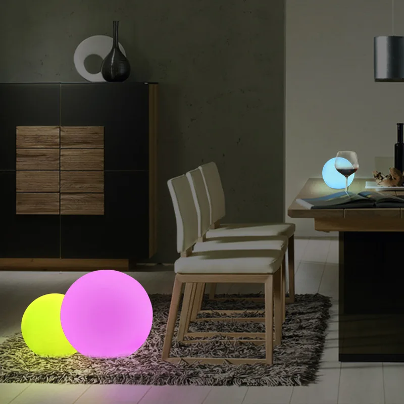 WiFi Smart D50cm RGB светодиодный ночник Сфера MP приложение управление СВЕТОДИОДНЫЙ цветной сменный шар лампа Alexa Голосовое управление домашние Вечерние огни