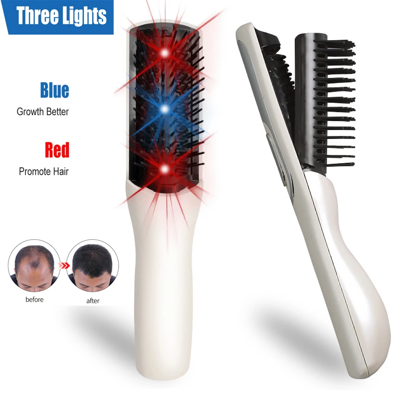 Bulkbuy 3 in 1 Electric Laser Hair Growth Comb AntiHair Loss Brush LED  Infrared Therapy Treatment Vibration Massage Hair Regrow Device price  comparison