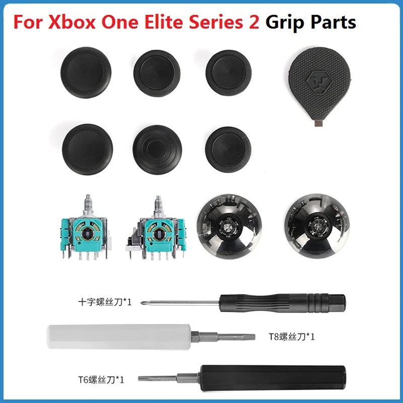14in1 Magnetic 3D Analog Joysticks Metal Thumbsticks Grip Parts For Xbox One Elite Series 2 Thumb Stick Base Holder Sensor | Электроника