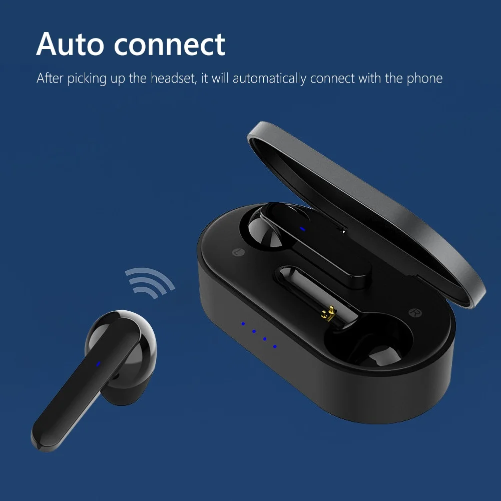 Wireless Earphones Bluetooth V5 0 TWS Wireless Bluetooth Headphones LED Display With Power Case Headsets With Microphone