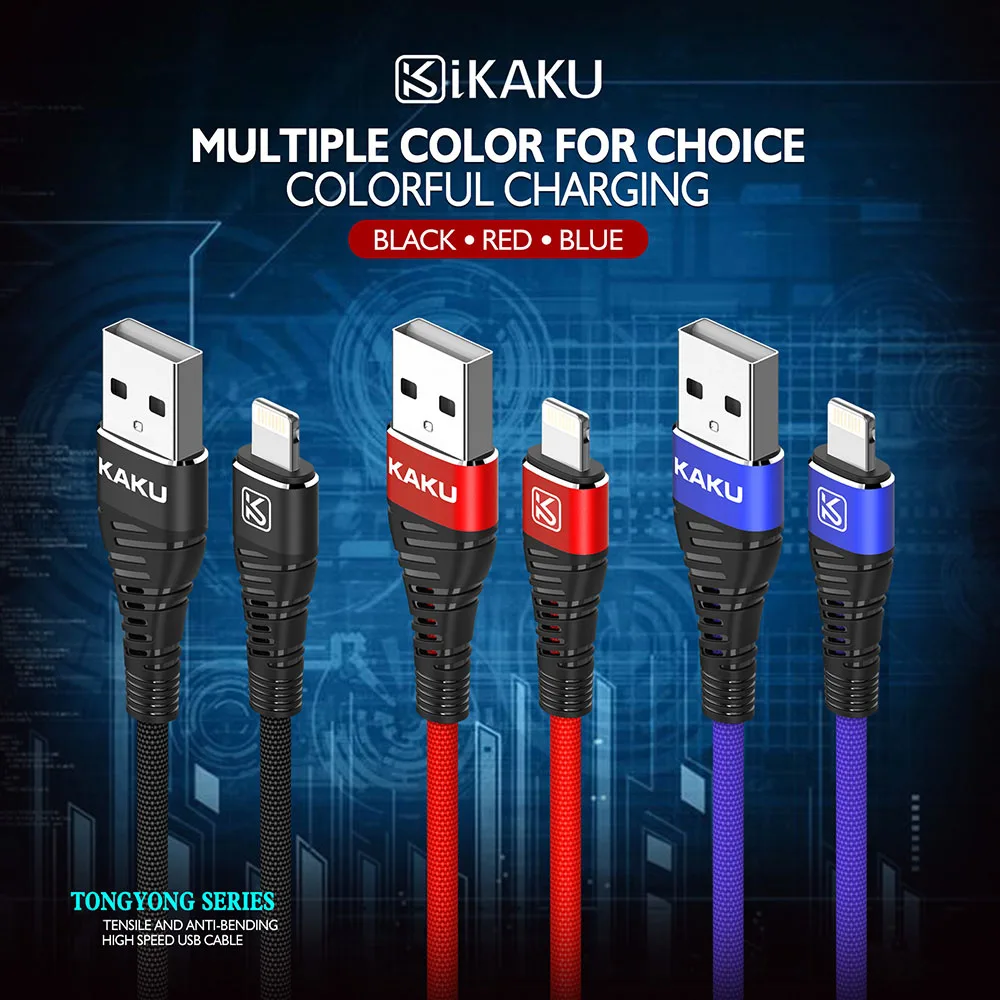 KAKU usb c lightning быстрое зарядное устройство кабель для iPhone 11 Pro Max XR XS X 6s usb зарядный Шнур кабель синхронизации данных для iOS 11 12