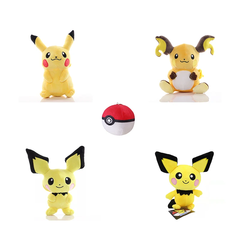 Kit Evoluções Pokémon - Pichu, Pikachu e Raichu