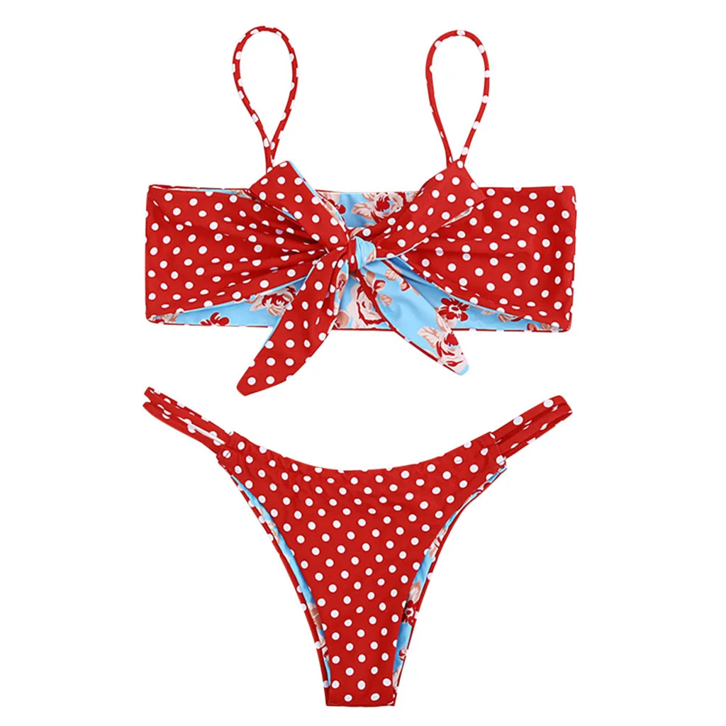 

bikinis 2019 mujer Women Beach Print Bikini Swimsuit Bathing Suit Beach Swimwear separate female swimsuit swimming suit bather