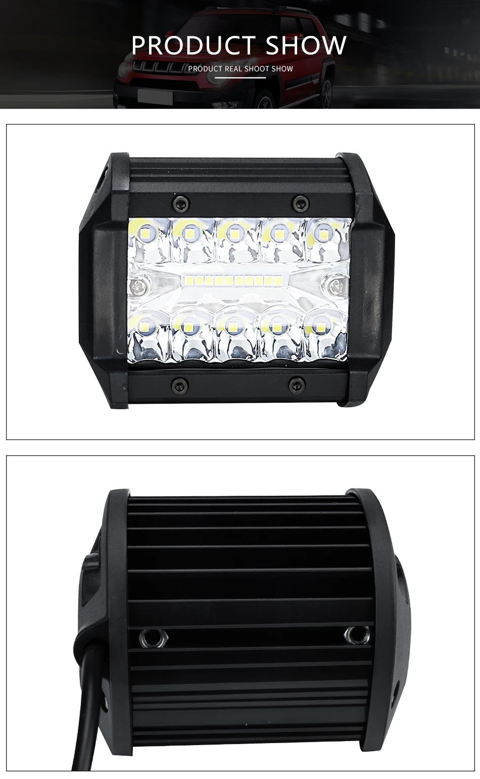 XUANYAN 1 шт. 20 Led Work Lihgt бар 9-30 в внедорожный светодиодный светильник для работы вождения внедорожная лодка автомобильные тракторы грузовики светодиодные балки автомобильный светильник