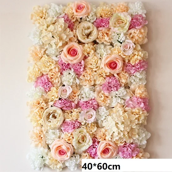 1 шт. 40x60 см Шелковый цветок розы шампанского искусственный цветок свадебное украшение для дома цветок настенный романтический свадебный фон Декор - Цвет: G