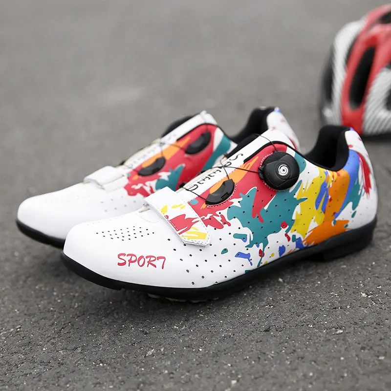 Men Cycling Shoes Professional Athletic Bicycle Sneakers Outdoor Sport Rubber Self-Locking Road Bike mtb