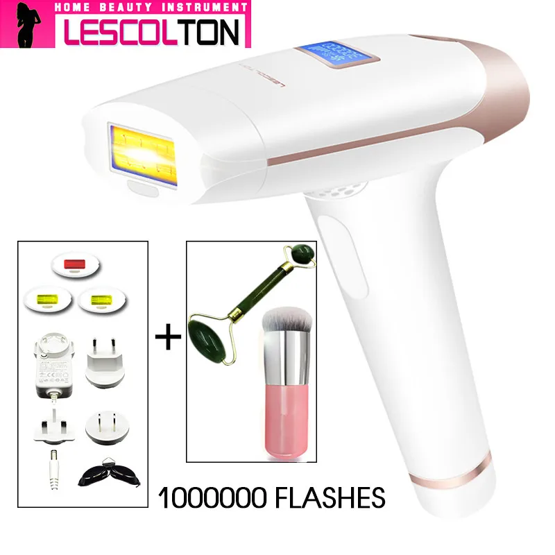 Lescolton 4в1 1000000 импульсный IPL лазерный эпилятор устройство для постоянного удаления волос IPL лазерный эпилятор машина для удаления волос на подмышках - Цвет: 1000000times white1