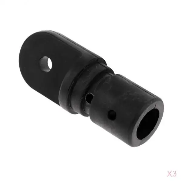3xNylon Marine Boat Bimini Top Fitting 22mm Internal Insert Tube Eye End Cap