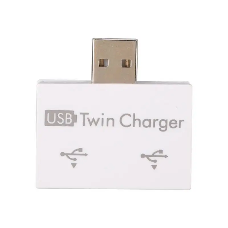 USB на 2 порта зарядное устройство адаптер USB двойной зарядное устройство разветвитель концентратор для мобильных телефонов Компьютеры U диск Аксессуары Гаджеты