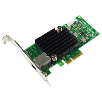 

HOT-10Gb PCI-E NIC Network Card, for X550-T1 with Intel ELX550AT Chip, Single RJ45 Port, PCI Express Ethernet LAN Adapter Suppor