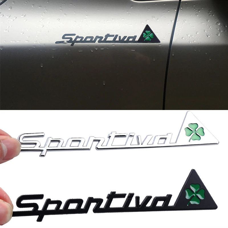 3D автомобильный Стайлинг Sportiva Quatrefoil зеленый Delta боковой крыло эмблема значок для