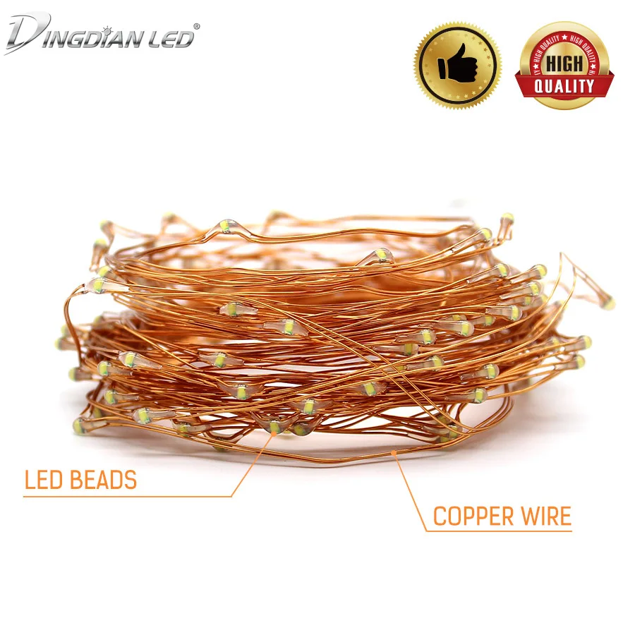 LED String Light Copper Wire Fariy Light,USB/Battery Operated Garland Decoration 2M 5M 10M Wedding Christmas Light Party Lights