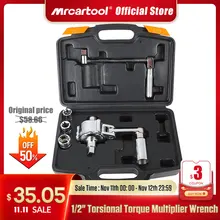 

MR CARTOOL 1/2" Torsional Torque Multiplier Wrench Lug Nut Remover Type Car Tire Disassembly Labor-Saving Force Wrench 3200N.M