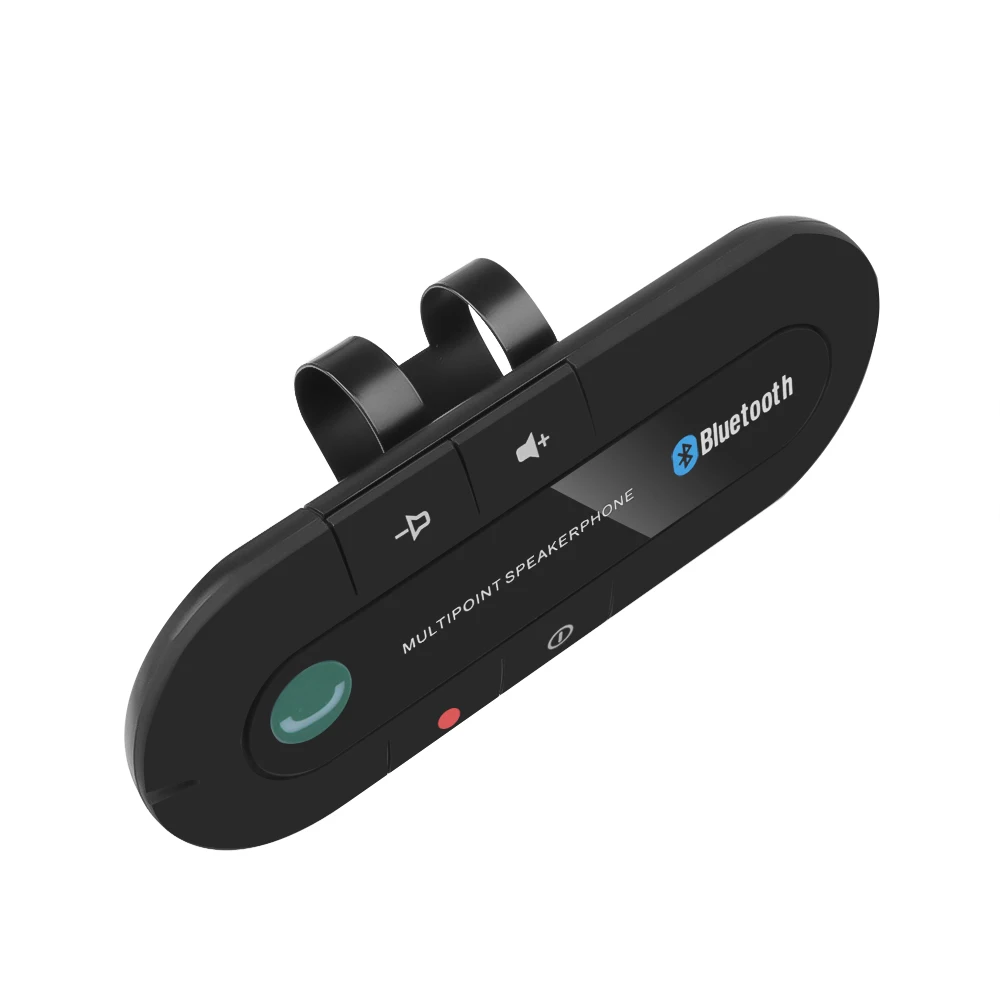 Мини солнцезащитный козырек клип Bluetooth динамик телефон аудио MP3 музыкальный приемник автомобильный комплект беспроводной громкой связи динамик телефон адаптер для телефона