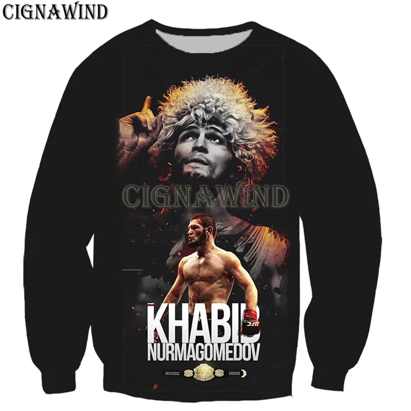 Новая популярная Толстовка khabib nurmagomedov/conor mcgregor Мужская/Женская толстовка с 3D