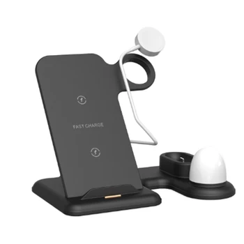 

Four in One Wireless Charger Mobile Phone Bluetooth Wireless Headset Multi Function Stand Base
