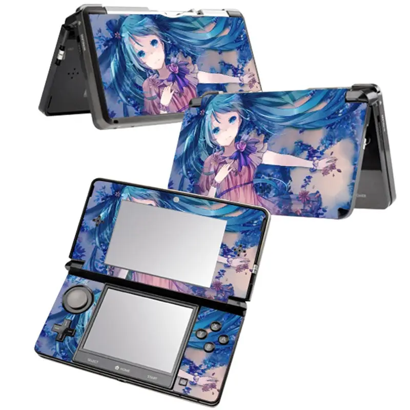 Cartoon design for 3DS Console Gamepad Protector Cover  For 3DS Sticker for nintend o 3ds pvc skin sticker 