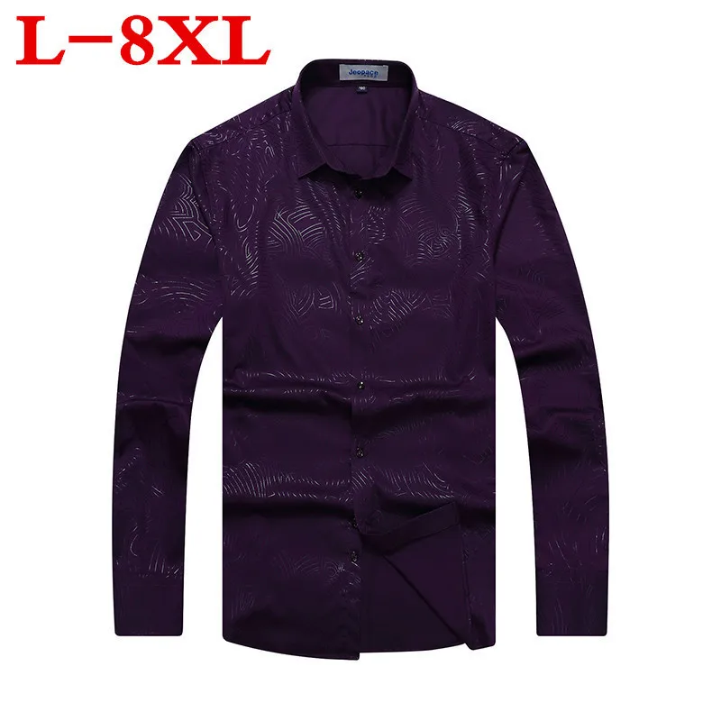 Новое поступление мужские повседневные рубашки размера плюс 10XL 8XL 6XL 5XL из хлопка