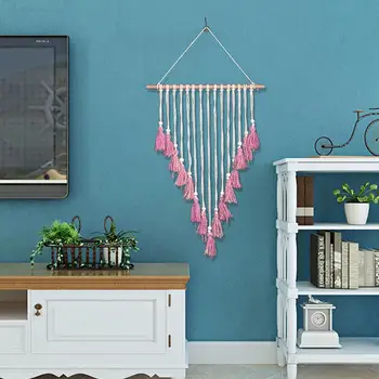 

Macrame Wall Hanging Woven Bohemian Boho Wall Decor Home Art Beautiful Apartment Dorm Room Decoration